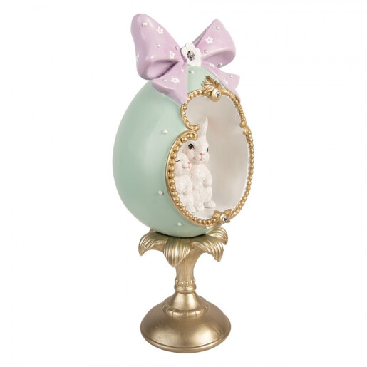 Ou decorativ Paste polirasina multicolora 17x16x41 cm