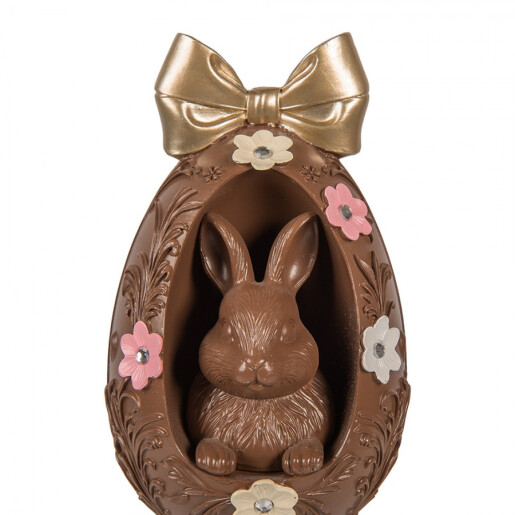 Ou decorativ Paste polirasina multicolora Ø 12x26 cm