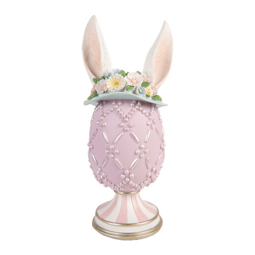 Ou decorativ Paste polirasina multicolora Ø 13x30 cm