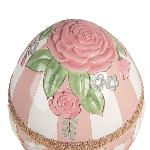 Ou decorativ Paste polirasina multicolora Ø 38x46 cm