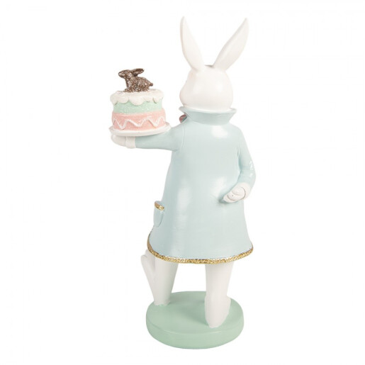 Figurina Iepuras polirasina multicolora 13x11x28 cm