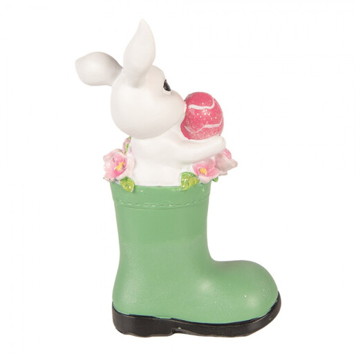 Decoratiune Paste Iepuras polirasina multicolora 13x8x20 cm