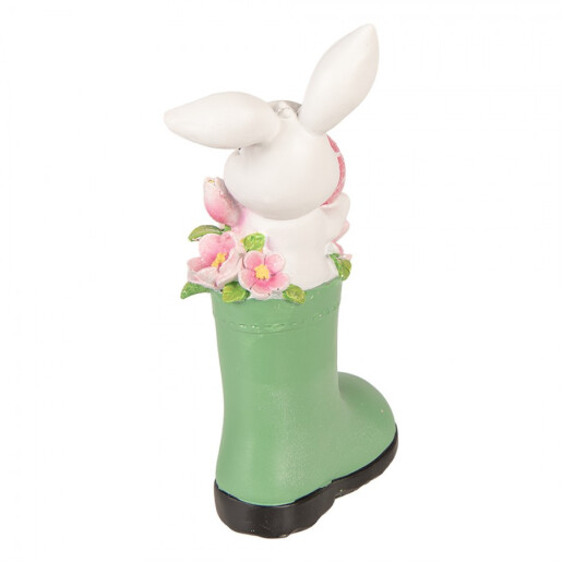 Decoratiune Paste Iepuras polirasina multicolora 13x8x20 cm