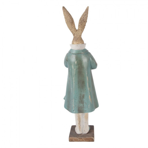 Figurina Iepuras Paste polirasina multicolora 14x11x48 cm