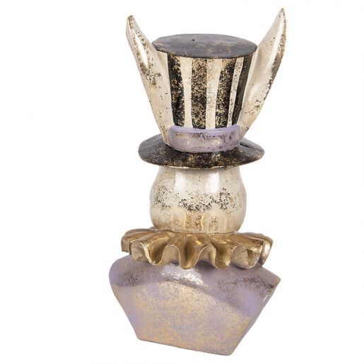 Figurina Iepuras Paste polirasina multicolora 14x12x27 cm