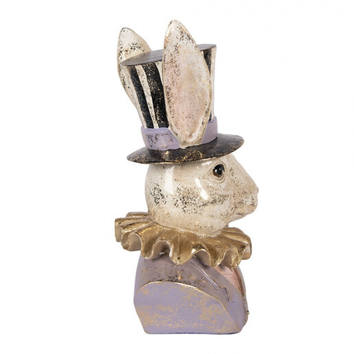 Figurina Iepuras Paste polirasina multicolora 14x12x27 cm