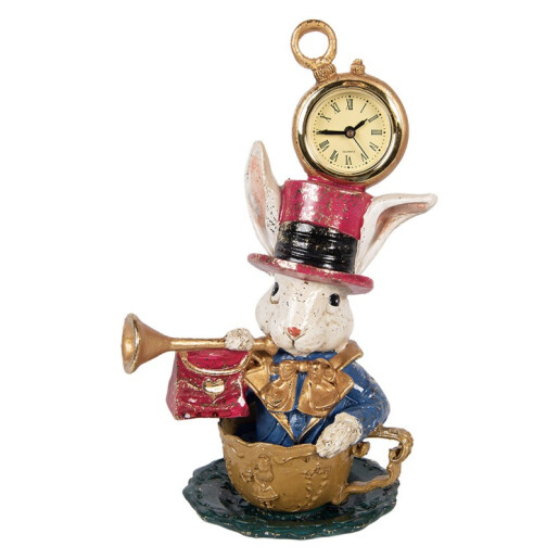 Figurina Iepurasi polirasina multicolora 15x11x23 cm