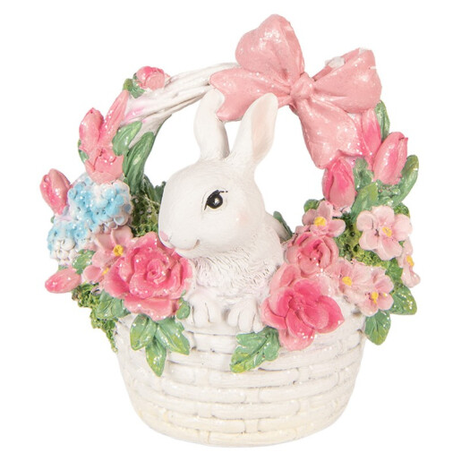 Decoratiune Paste Iepuras polirasina multicolora 15x9x16 cm