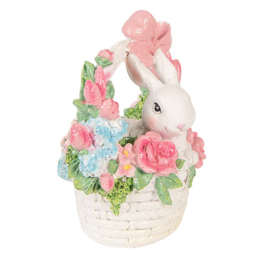 Decoratiune Paste Iepuras polirasina multicolora 15x9x16 cm