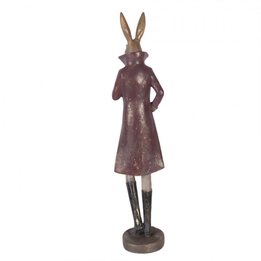 Figurina Iepuras Paste polirasina multicolora 16x14x75 cm