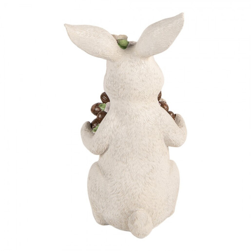 Figurina Iepuras Paste polirasina multicolora 17x16x30 cm