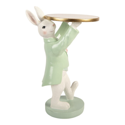 Figurina Iepuras polirasina multicolora 19x14x28 cm