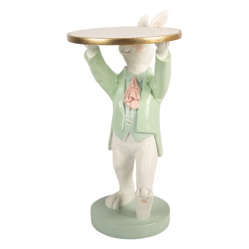 Figurina Iepuras polirasina multicolora 19x14x28 cm