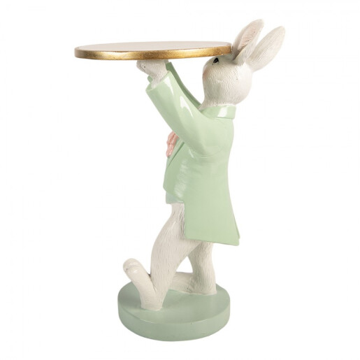 Figurina Iepuras polirasina multicolora 19x14x28 cm