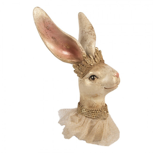 Figurina Iepuras Paste polirasina multicolora 19x16x29 cm