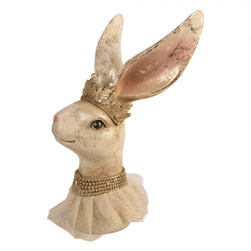 Figurina Iepuras Paste polirasina multicolora 19x16x29 cm