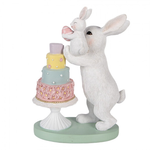 Figurina Iepurasi Paste polirasina multicolora 21x10x27 cm 