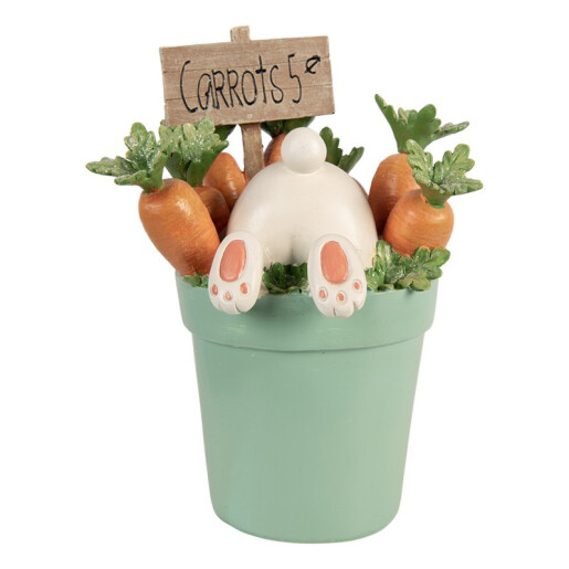 Decoratiune Paste Iepuras polirasina multicolora 21x20x28 cm