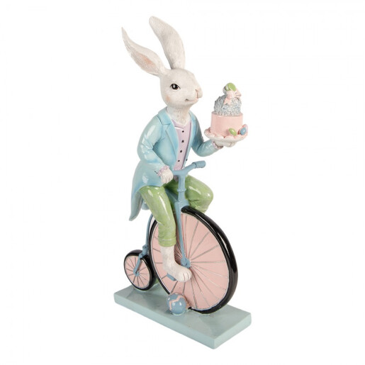 Figurina Iepurasi Paste polirasina multicolora 23x12x46 cm