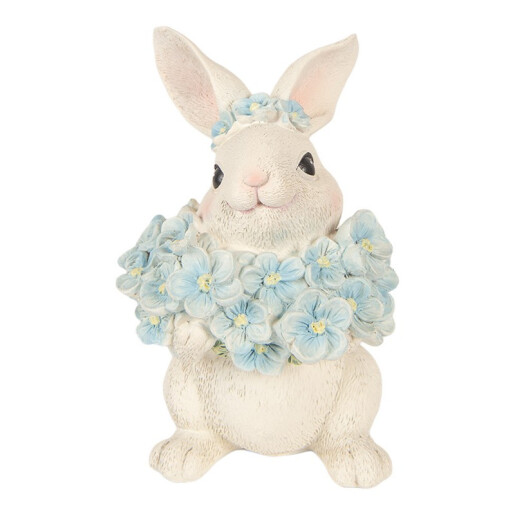 Figurina Iepuras polirasina multicolora 9x10x13 cm