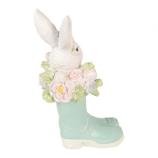 Decoratiune Paste Iepuras polirasina multicolora 9x9x15 cm