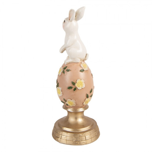 Decoratiune Iepuras Paste polirasina multicolora Ø 10x26 cm