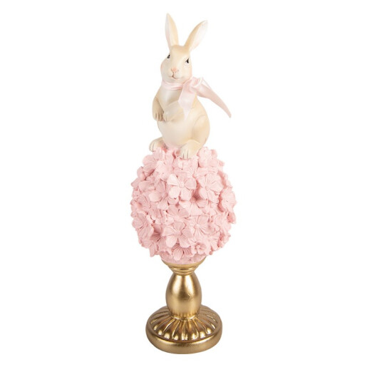 Decoratiune Paste Iepuras polirasina multicolora Ø 11x32 cm