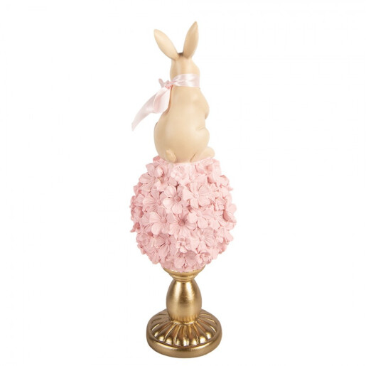 Decoratiune Paste Iepuras polirasina multicolora Ø 11x32 cm
