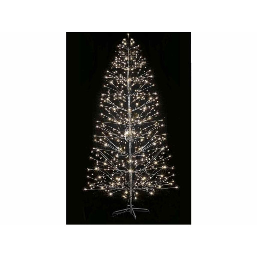 Copac decorativ argintiu cu leduri Ø 96x210 cm