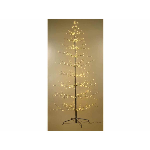 Copac decorativ negru cu leduri Ø 97x180 cm