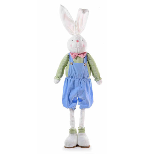 Figurina Iepuras Paste textil Boy cu picioare modelabile 33 cm x 19 cm x 88 h