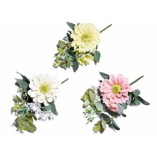 Set 3 flori artificiale Margarete 20 cm