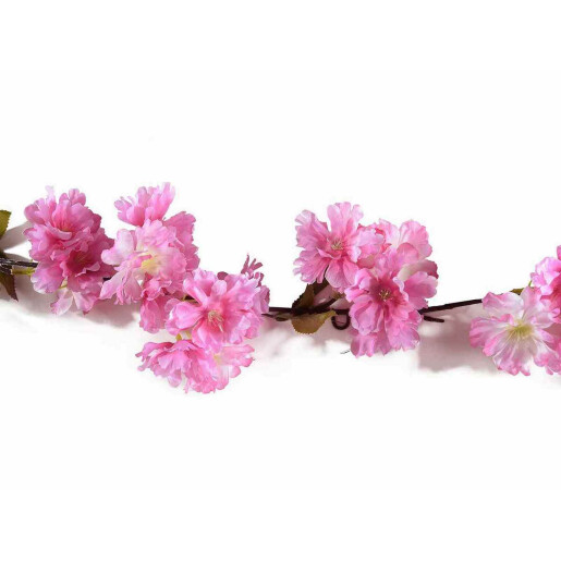 Ghirlanda flori artificiale roz 175 cm