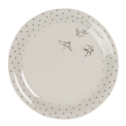 Farfurie din ceramica alb gri Ø 20 cm