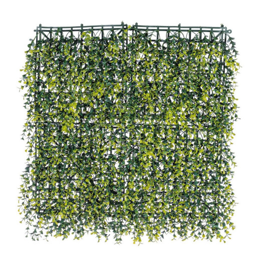 Panou plante artificiale verzi  Buxus  50 cm x 50 cm