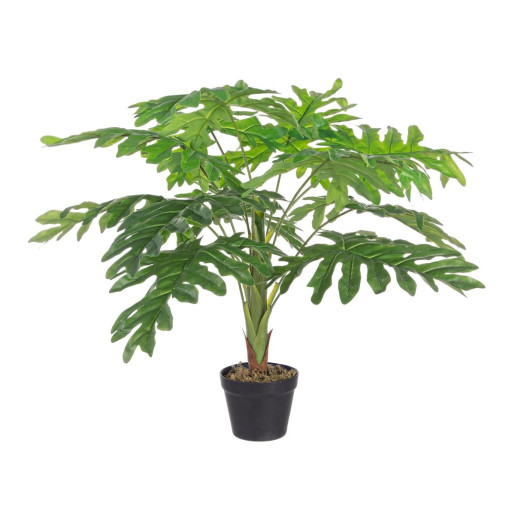 Planta artificiala Philodendron in ghiveci cu 12 frunze 90 h