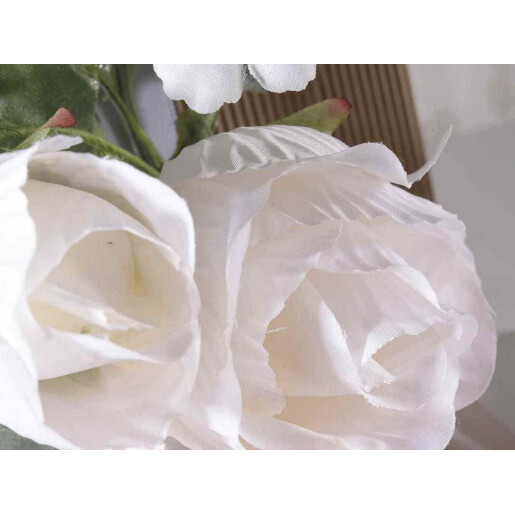 Set 5 crengute Trandafiri artificiali 27 cm