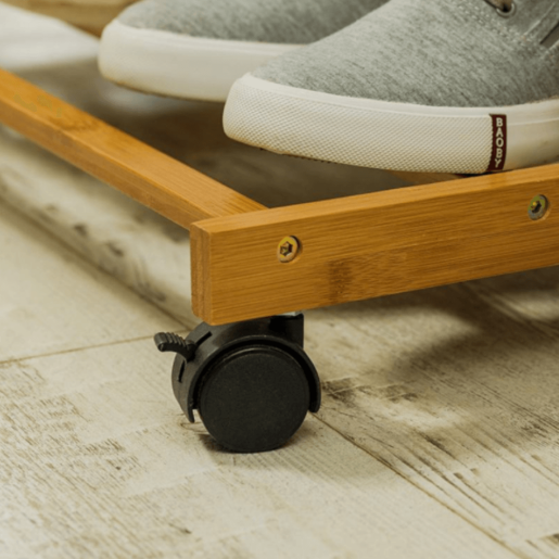 Suport haine bambus Vikir 100x35x174 cm