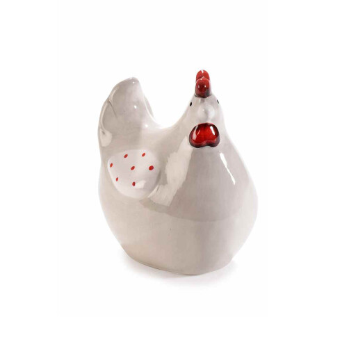 Figurina Gaina ceramica multicolora 8.5x6x10 cm