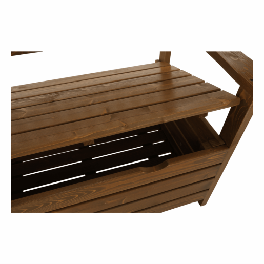 Banca de gradina din lemn maro DILKA 124x58x88 cm