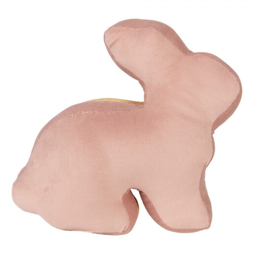 Perna decorativa Paste Iepuras poliester roz auriu 29x10x27 cm