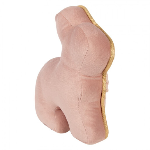 Perna decorativa Paste Iepuras poliester roz auriu 29x10x27 cm