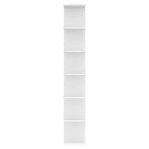 Raft suspendat DTD laminat alb Dorna 30x28x190 cm