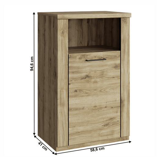 Dulap DTD laminat stejar navarra Dorsi 58,6x41x94,6 cm