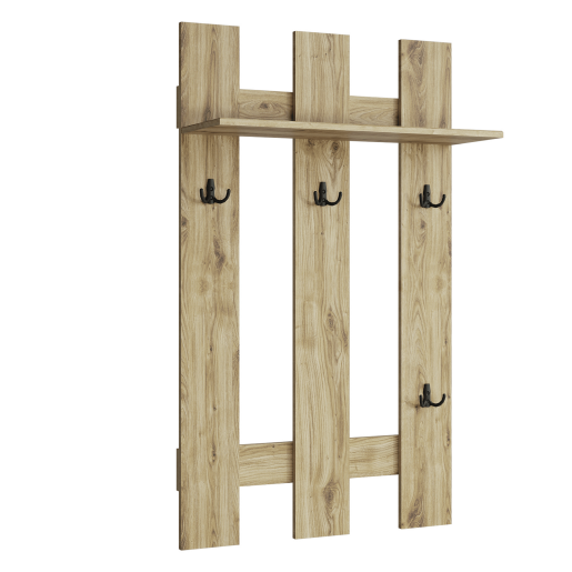 Cuier perete DTD stejar navarra Dorsi 75x27,2x125 cm 