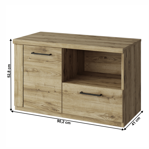Pantofar DTD stejar navarra Dorsi 90.2x41x52.8 cm 