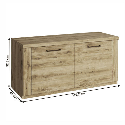 Pantofar DTD mdf stejar navarra Dorsi 110,2x41x52,8 cm