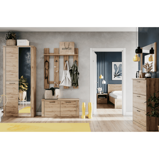 Pantofar DTD mdf stejar navarra Dorsi 110,2x41x52,8 cm