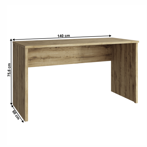 Birou DTD stejar navarra Dorsi 140x60x75.6 cm 