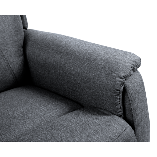 Fotoliu de relaxare pozitionabil gri Douro 78x90-162x86-108 cm